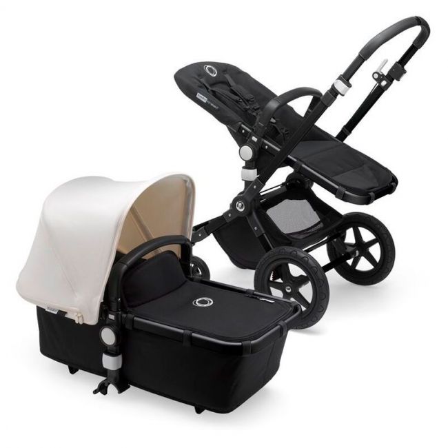 Cochecito de 2 Piezas Bugaboo Cameleon 3 Plus Negro Negro Blanco Natural