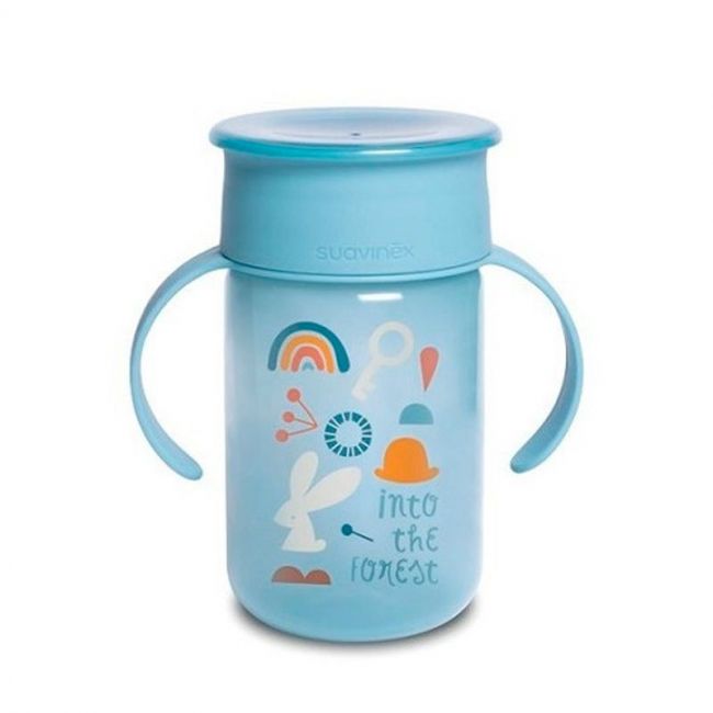 Vaso 360° de 340 ml para +12 meses - Forest Azul