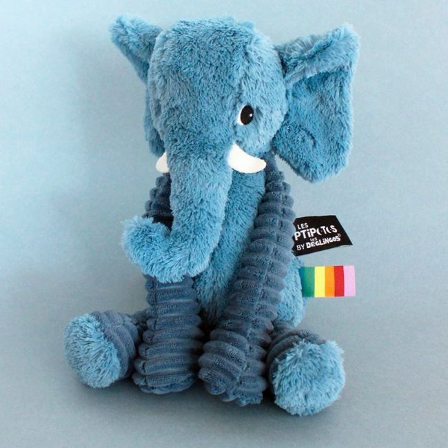 Peluche Ptipotos Elefante Azul