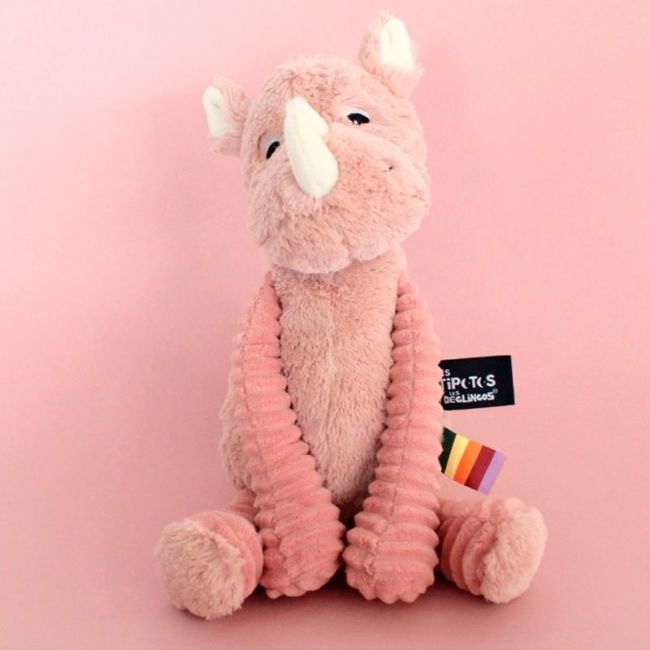 Peluche Ptipotos Rino Rosa