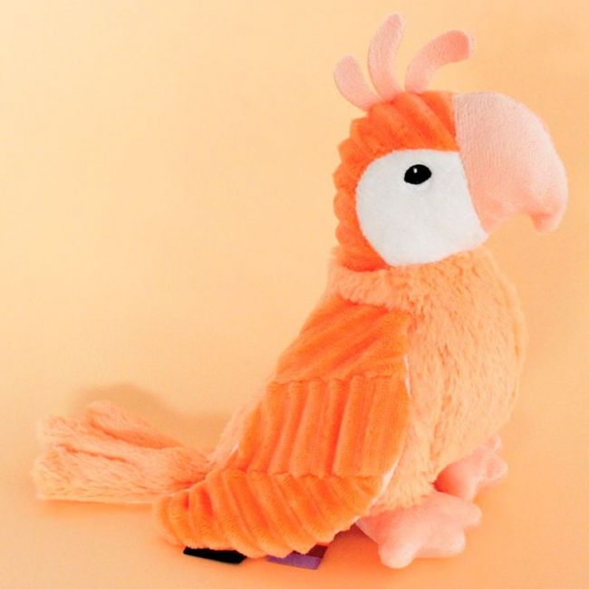 Peluche Ptipotos Loro Naranja