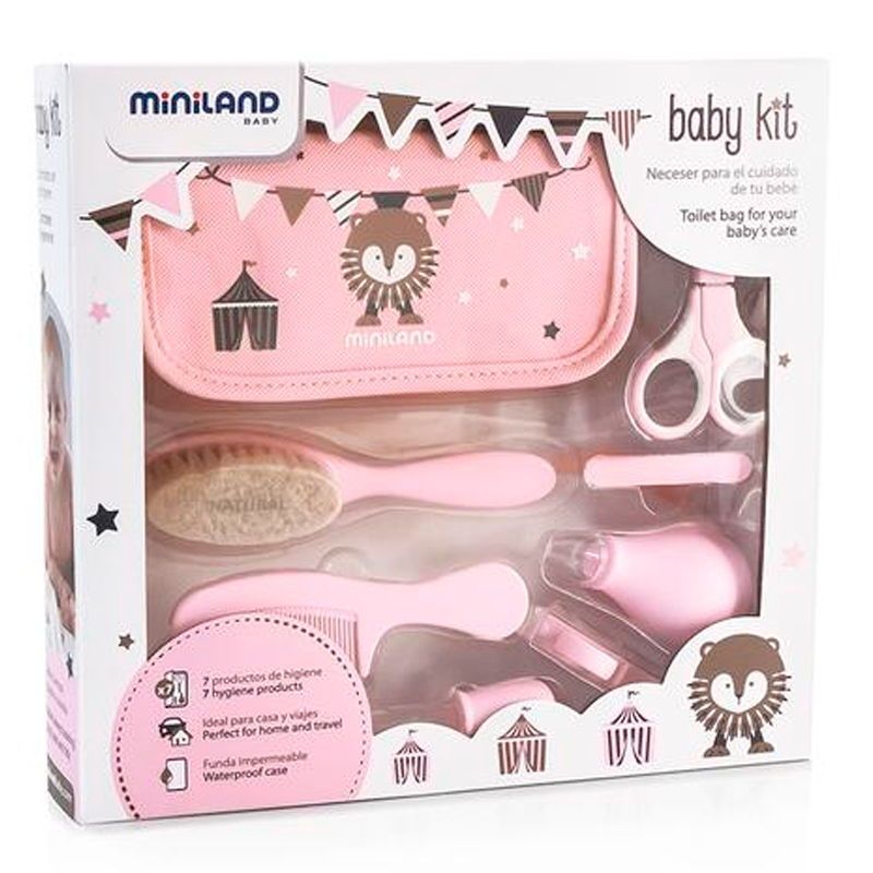 Kit de Aseo Bebé Rosado10 Piezas - Babini Mundo Infantil