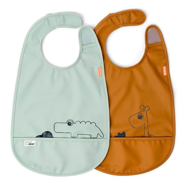 Peto con velcro 2 Deer Friends Mostaza/Verde