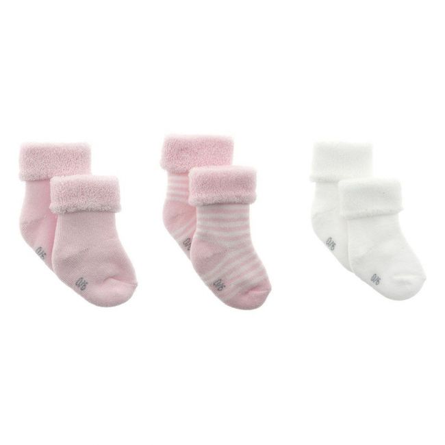 Juego 3 Calcetines Para Bebe Liso Rosa T.0000 ( 15 - 16) CAMBRASS - 2