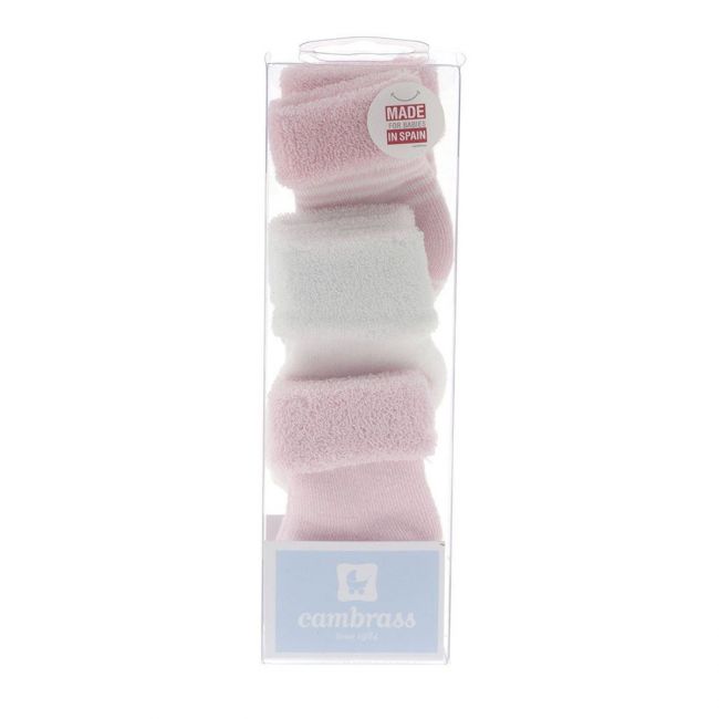 Juego 3 Calcetines Para Bebe Liso Rosa T.0000 ( 15 - 16) CAMBRASS - 6