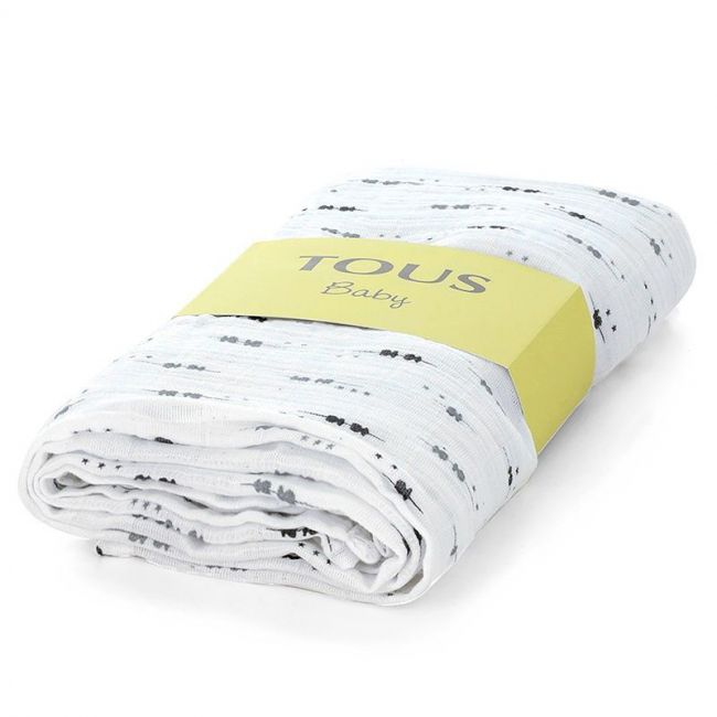 Muselina Blanco Estampada 118X98 Cm