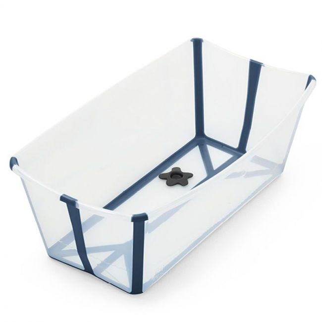 Stokke Flexi Bath Bañera Transparente & Azul