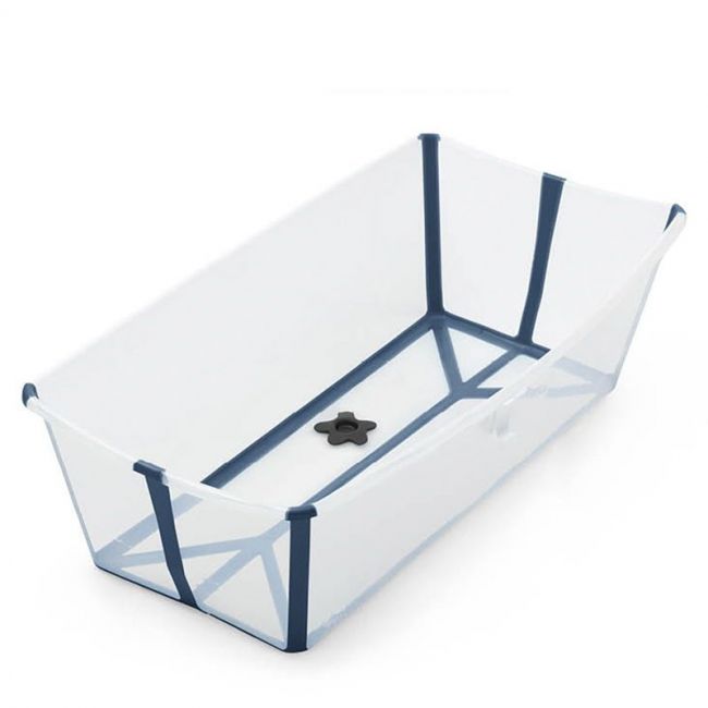 Bañera Plegable Stokke Flexi Bath XL Transparente y Azul