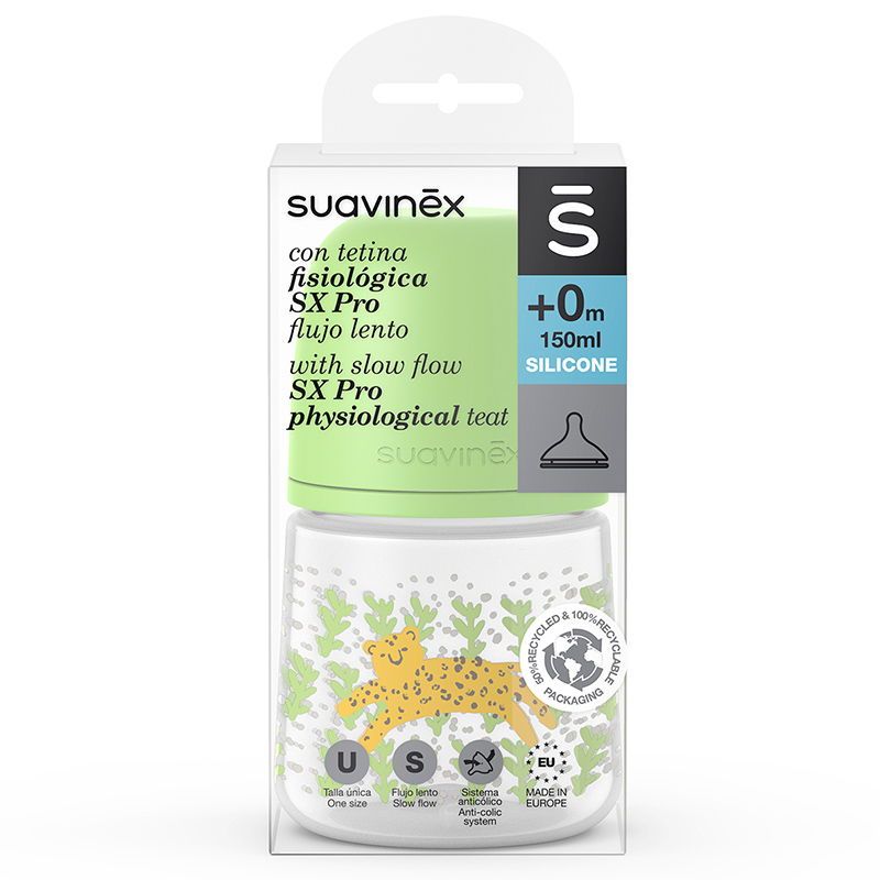 Suavinex Tetina Fisiológica SX Pro Silicona +0 Meses Flujo Lento