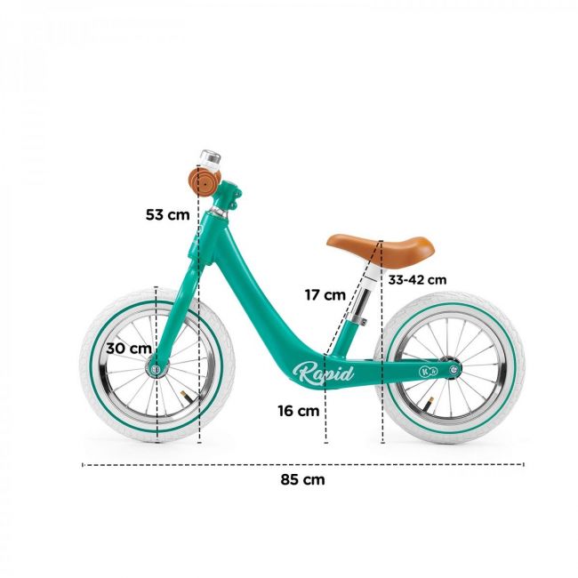 Bicicleta Balance Rapid Learning Verde Meia-Noite