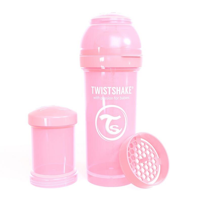 Twistshake Biberón Anticólico Color Rosa 260ml 
