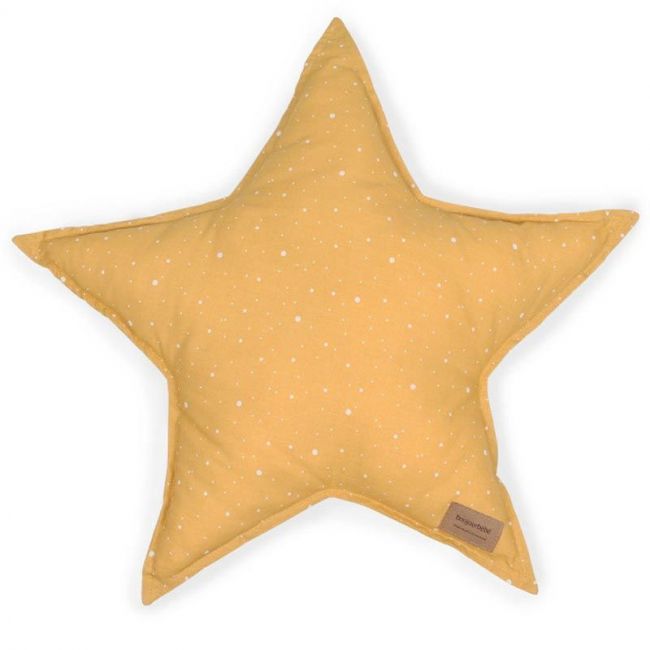 Cojín Estrella 40x40cm Mostaza