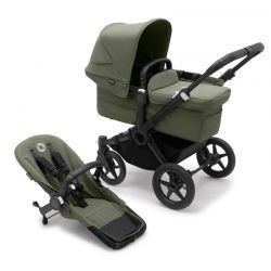 Bugaboo Donkey 5 Mono Completo Negro/Verde-Verde Bosque