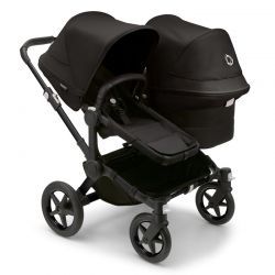 Bugaboo Donkey 5 Duo Completo Negro/Negro - Negro Medianoche