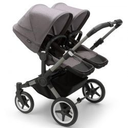 Bugaboo Donkey 5 Twin Completo Grafito/Gris - Gris Melange