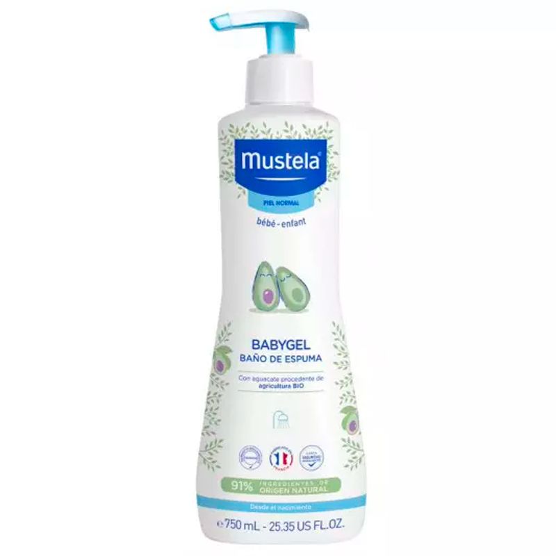 Mustela Babygel Hipoalergénico Baño de Espuma 750 ML - | BebéCenter