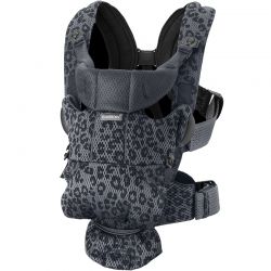 Mochila PortaBebé Move Antracita/Leopardo 3D Mesh