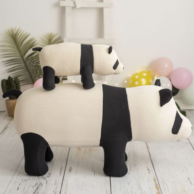 Peluche Crochet Panda Maxi