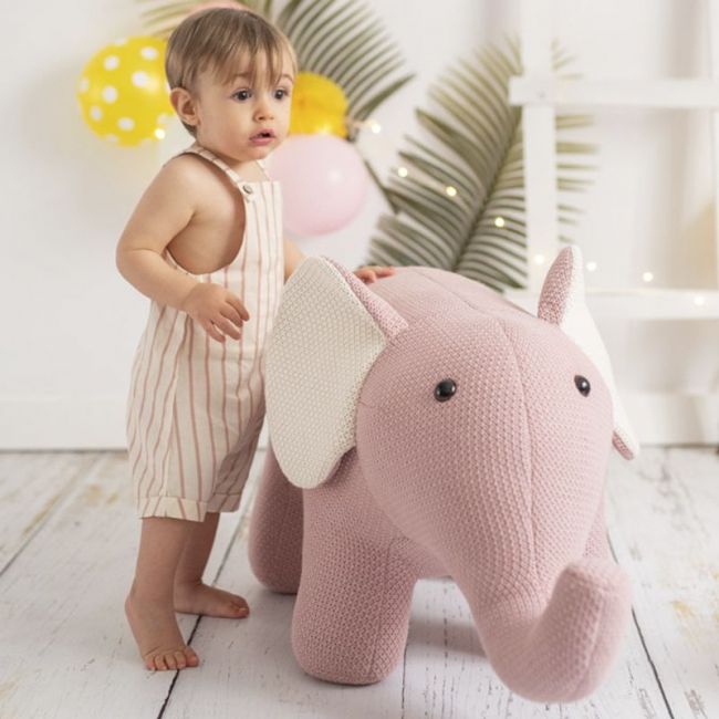 Peluche Crochet Elefante Maxi