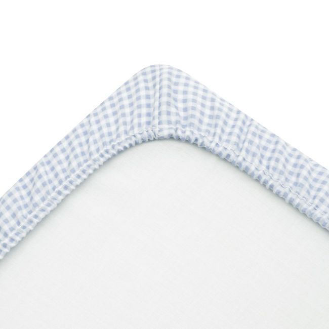 Bajera Minicuna Pack 2 Ud. 50X82X10 cm Vichy10 Celeste