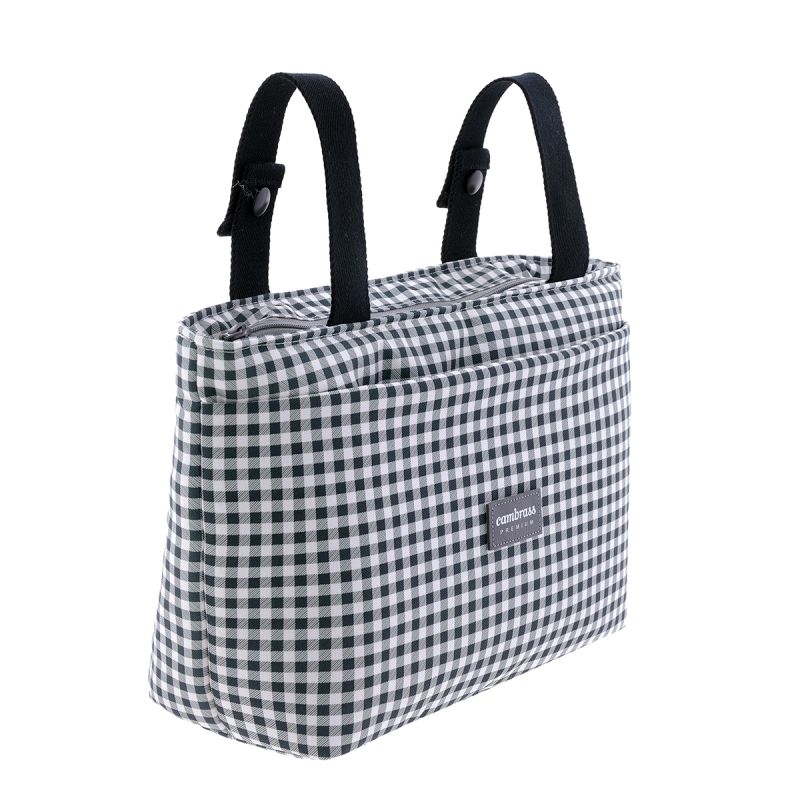 Bolso Organizador Vichy Negro 13X38X20 cm - CAMBRASS