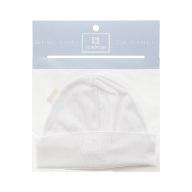 Chapéu Tricot Liso Branco T.0
