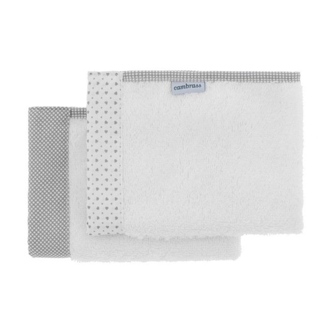 Conjunto de 2 toalhas Essentia Cinza 25X35X1 cm