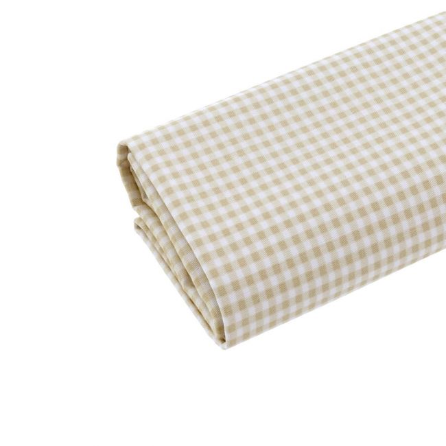 Sabana Moises/Carro 3 Piezas 80X120X1 Cm Vichy10 Beige
