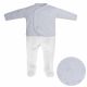 Juego Jubon Cruzado Polaina T0 410,1 Liso Gris