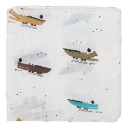 Muselina Bambú 120x120cm Coco Blanco