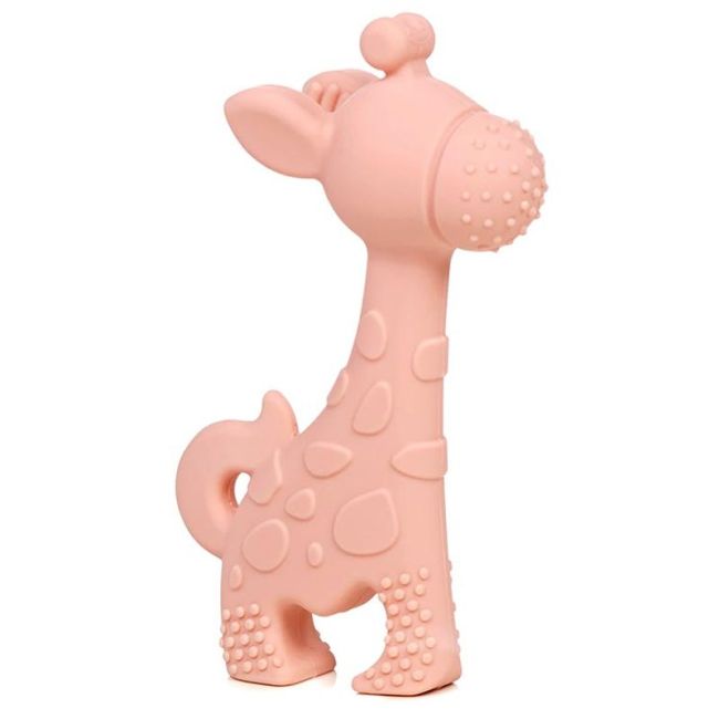 Lótus mordedor girafa rosa
