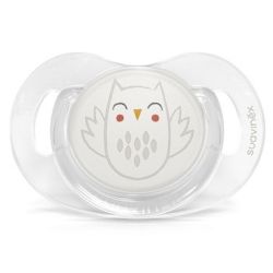 Suavinex Chupetes Bonhomia Silicona 0-6M Buho Blanco