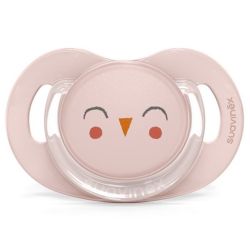 Chupete Silicona 6/18 Meses Bonhomia Buho Rosa