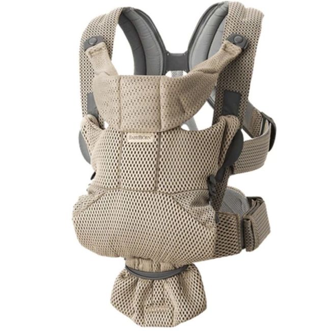 MOCHILA PORTA BEBE MOVE BABYBJÖRN GRIS/BEIGE, TEJIDO MESH