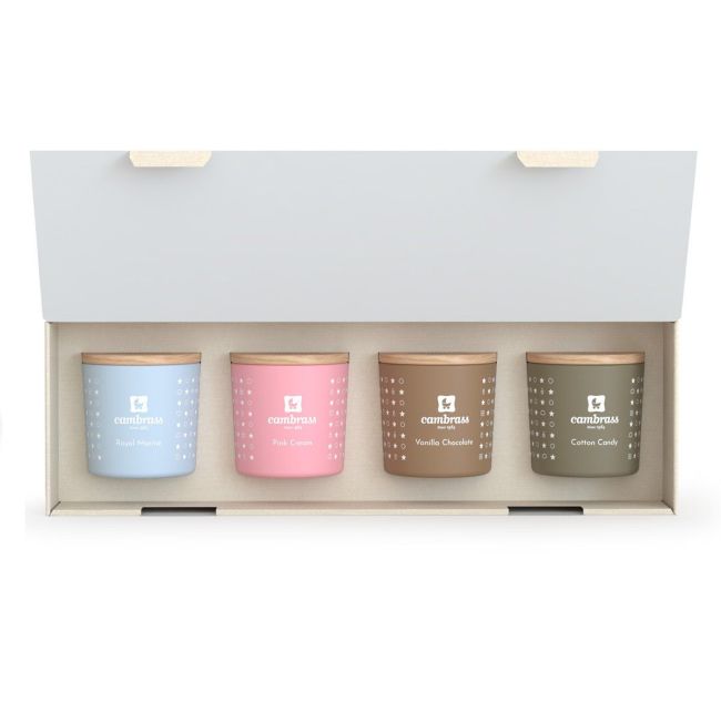 Set 4 Velas Aromáticas 5 Cl Star Unico 4.5X4.5X4.5 Cm CAMBRASS - 1