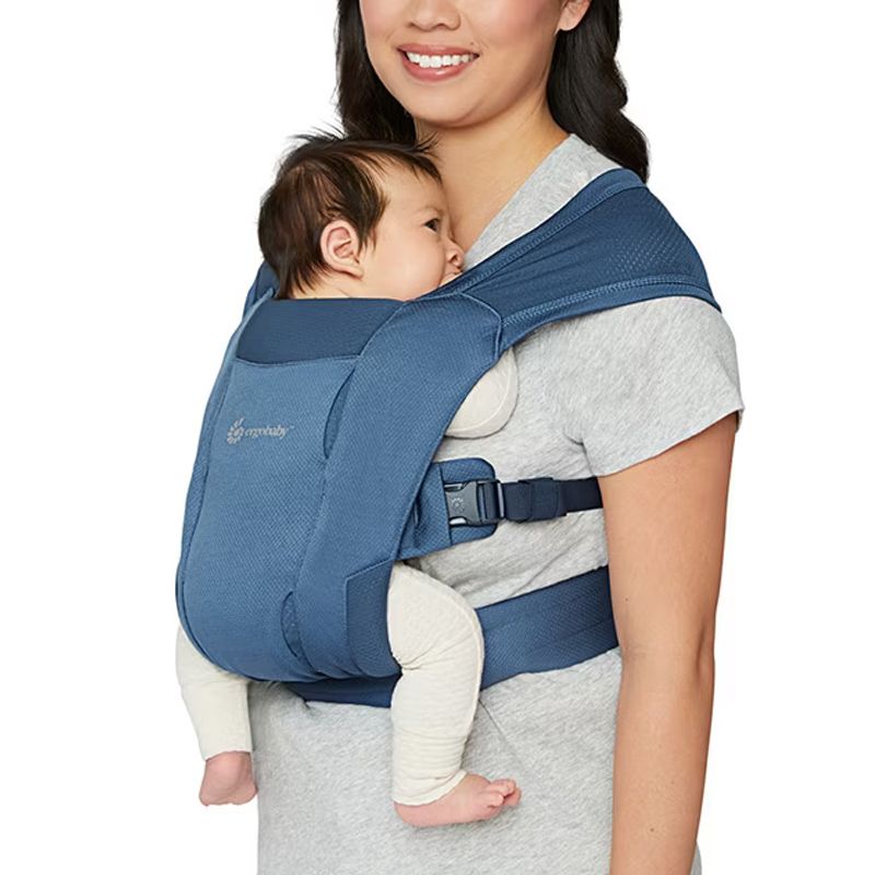 Mochila Porta Bebés Embrace Soft Air Mesh Azul - ERGOBABY