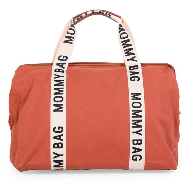 MOMMY BAG SIGNATURE CANVAS TERRACOTTA