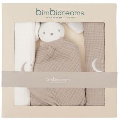 Caja Regalo Nº5 (Gasas + Doudou) Beige