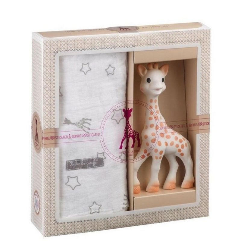 Mi primer set regalo Sophie la girafe + Doudou con agarra chupete