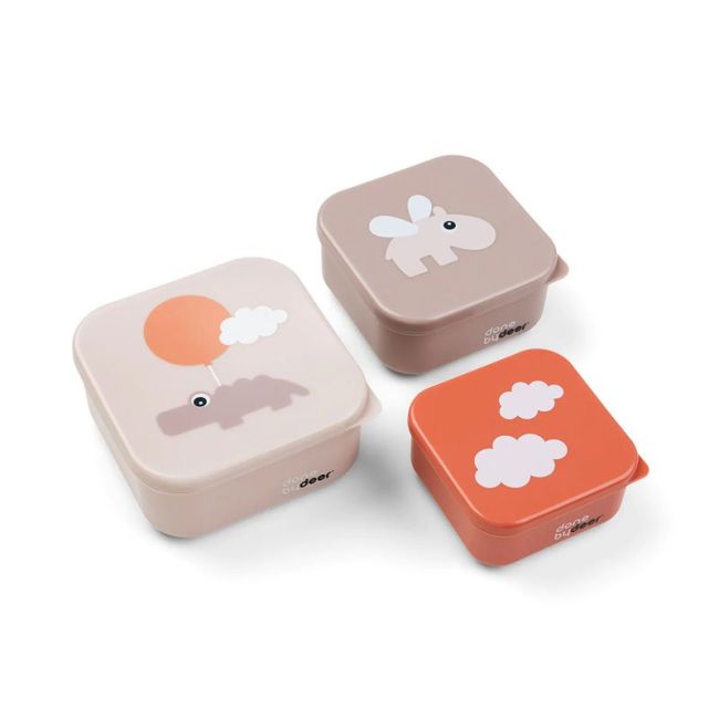 3 CAIXAS DE SNACK HAPPY CLOUDS ROSA