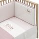 Juego Colcha I/V+Prot. (Cuna 60) 60X120 Cm Flor Rosa