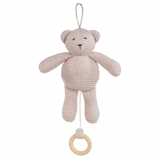 OSO MUSICAL PUNTO BOBO ROSA 21 CM