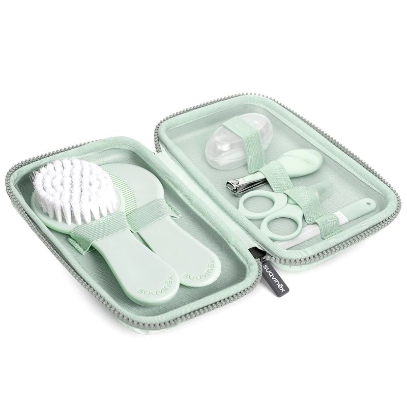 Set de cuidados para bebé, neceser y 6 utensilios de higiene - GoBaby