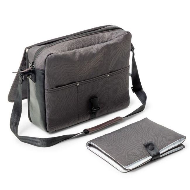 Bolso de Pañales Stone Grey Dark Brown