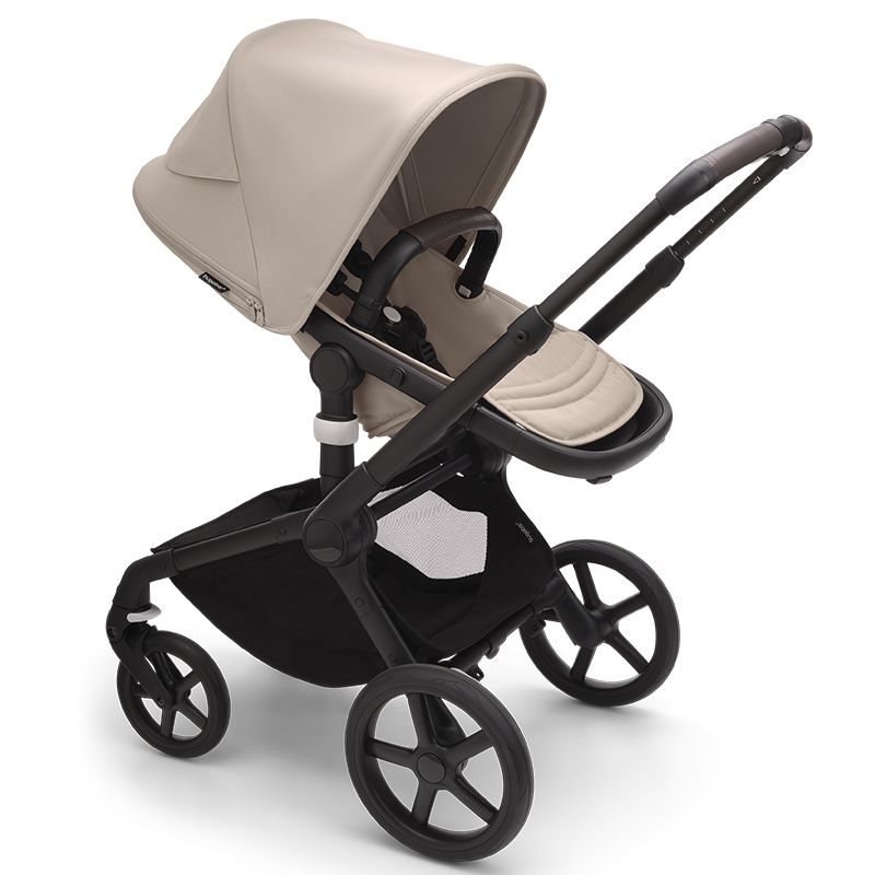 Carrito Bugaboo Fox 3 con capazo y silla Capota gris melange, fundas gris  melange, chasis negro