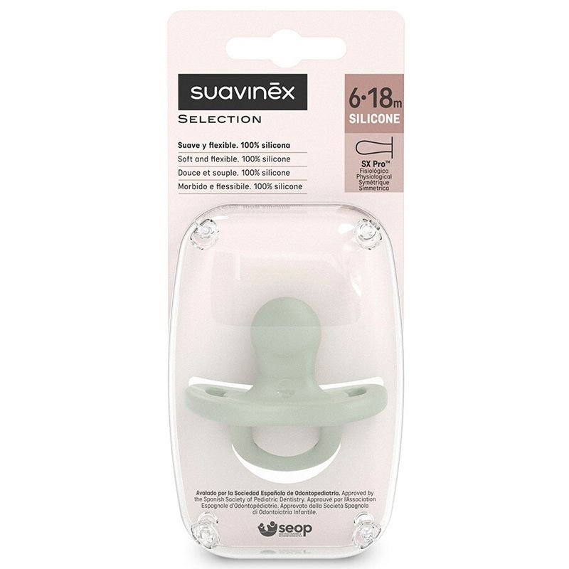 CHUPETE 6/18M 2 UDS JUNGLE VERDE SUAVINEX