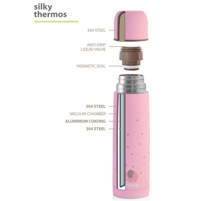 Termo para Líquidos Miniland Baby Silky Thermos Rosa (500 ml.)