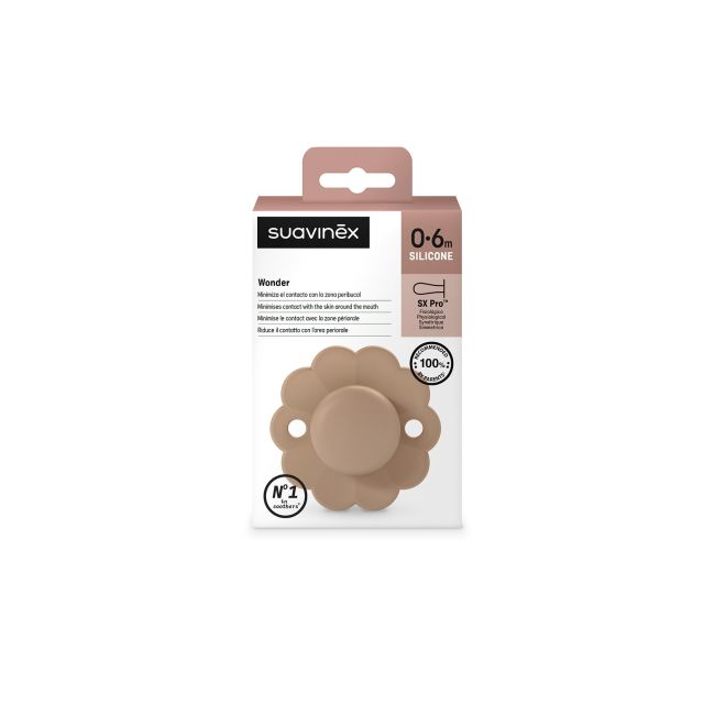 (SINFOTO)CHUPETE WONDER SX PRO SILICONA 0M/6M (SOFT COLORS CORK)