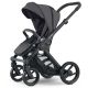 Cochecito Mutsie Evo Chasis Negro Stone Grey Dark Brown