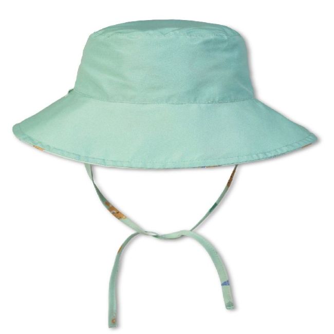 Gorro Con Proteccion Solar 0-6 Meses - Verde Caza